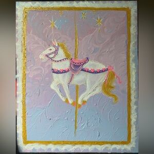 Carousel Horse Painting - Handmade by Me